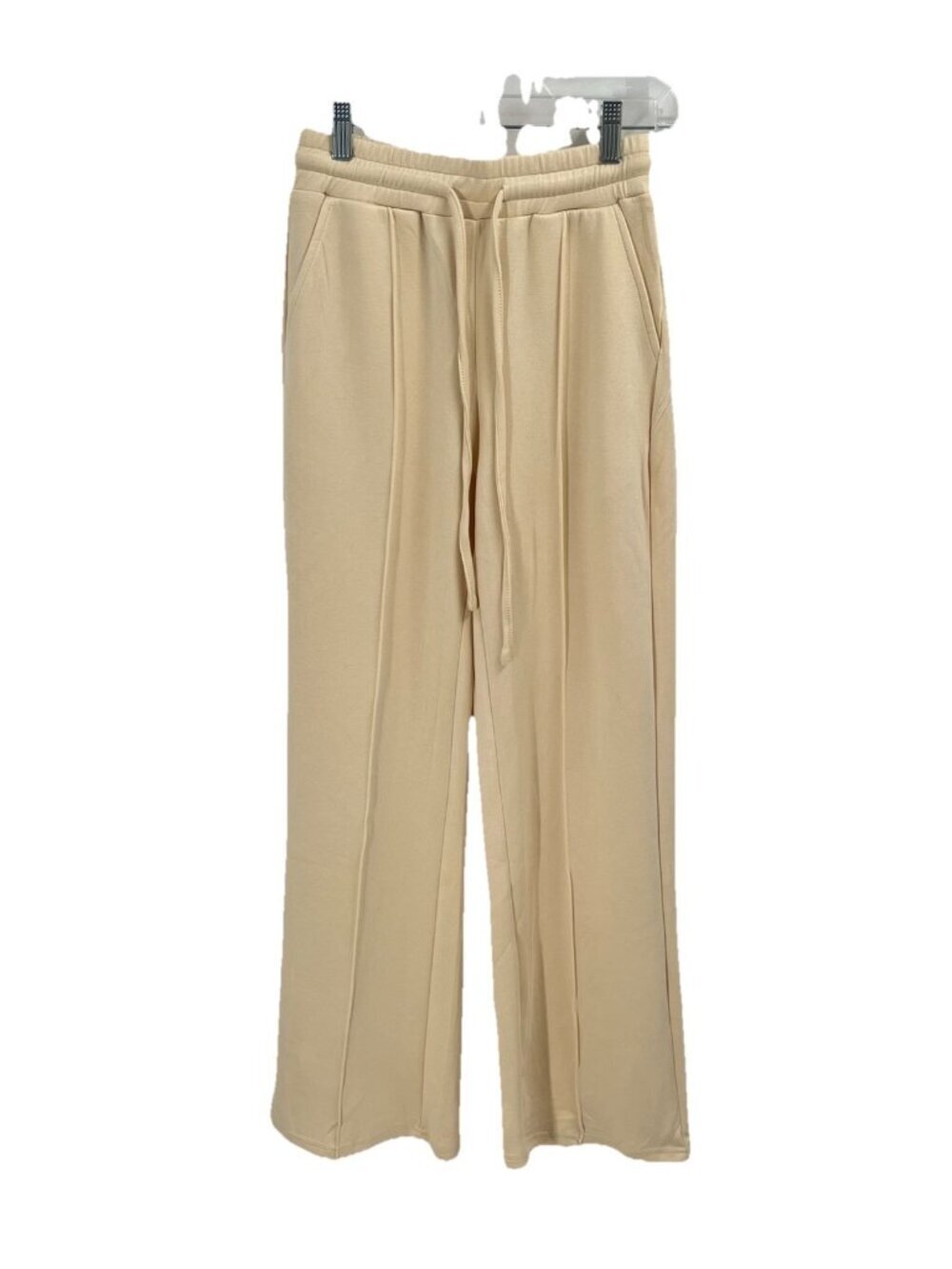 Grecerelle Beige Lounge Pants Sz XS NWT Neutral Clean Girl Cozy Travel